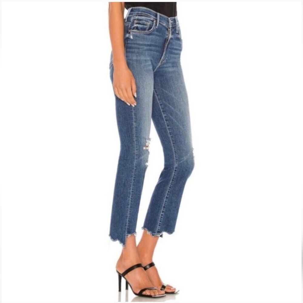 MOTHER Denim The Insider Crop Step Chew Jeans NWOT